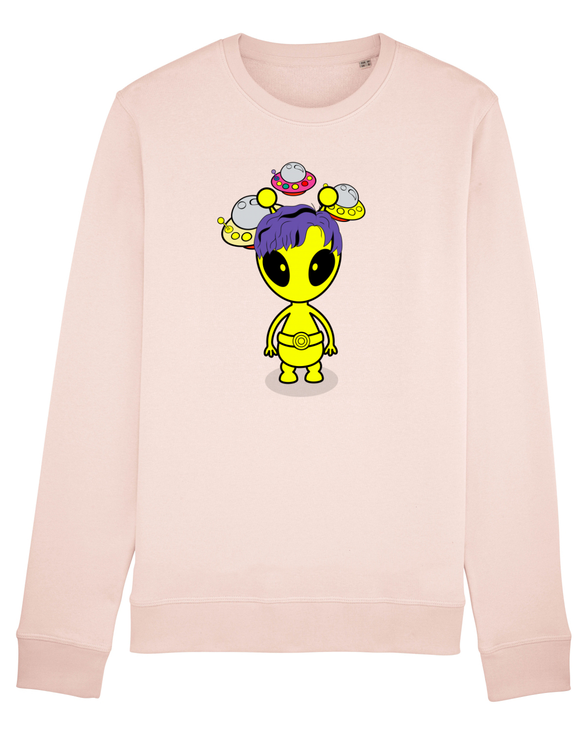 Bluză mânecă lungă Unisex Rise Candy Pink