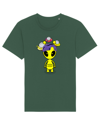 Kawaii Alien Bottle Green