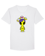 Kawaii Alien Tricou mânecă scurtă guler larg Bărbat Skater