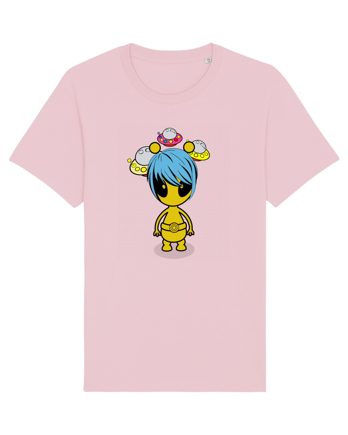 Tricou mânecă scurtă Unisex Rocker Cotton Pink