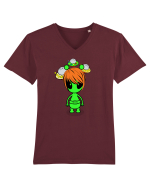 Kawaii Alien Tricou mânecă scurtă guler V Bărbat Presenter