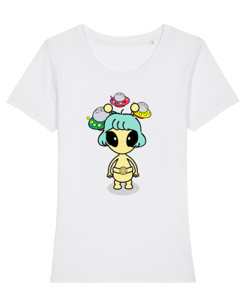 Kawaii Alien White