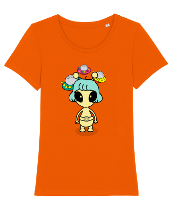 Kawaii Alien Bright Orange