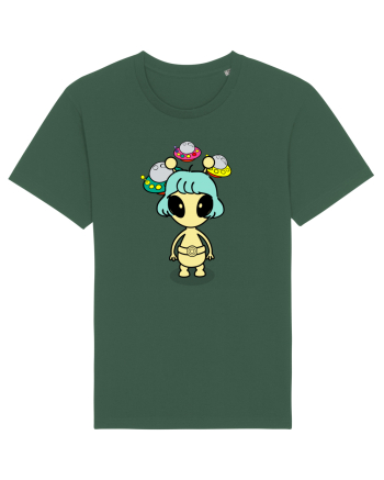 Kawaii Alien Bottle Green