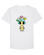 Kawaii Alien Tricou mânecă scurtă guler larg Bărbat Skater