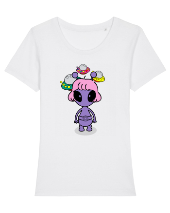 Kawaii Alien White