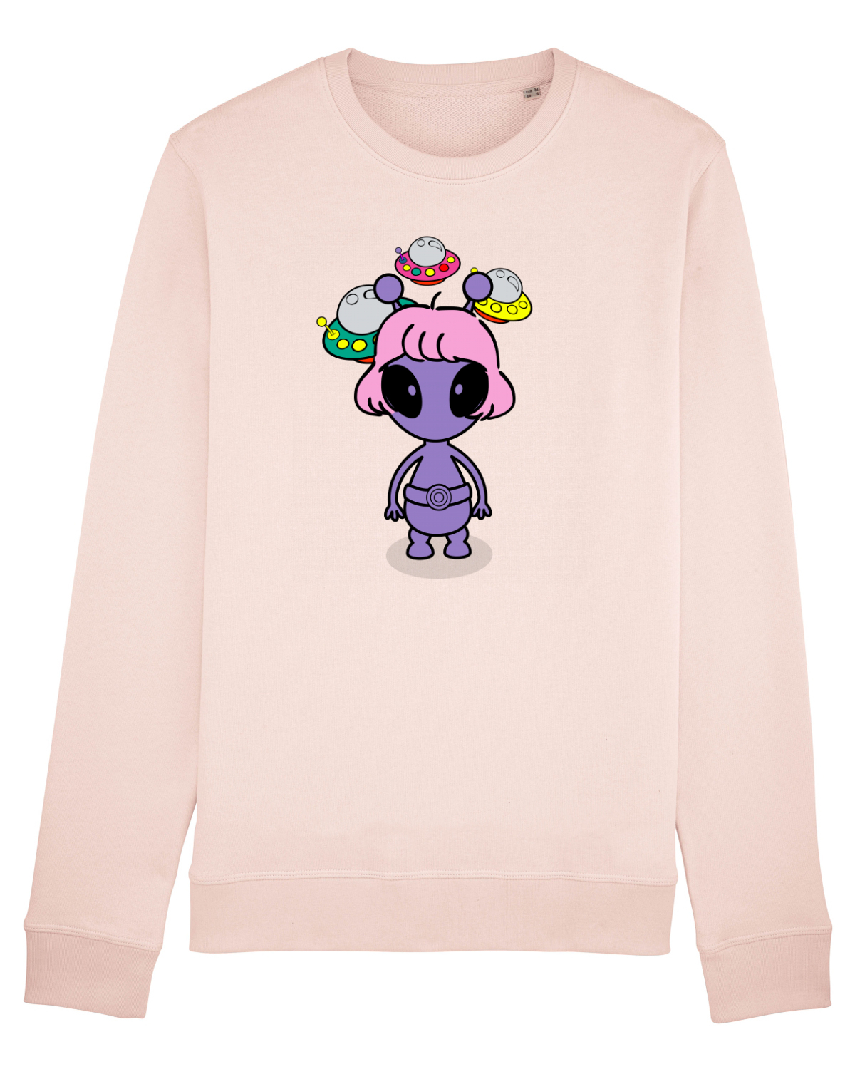 Bluză mânecă lungă Unisex Rise Candy Pink