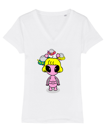 Kawaii Alien White