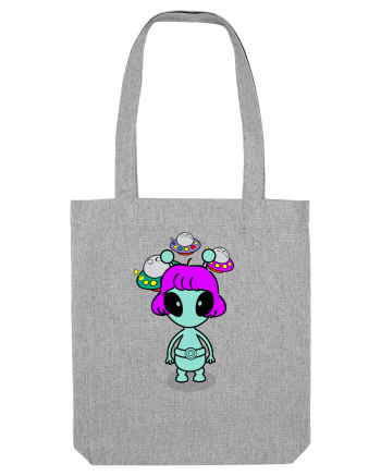 Kawaii Alien Heather Grey