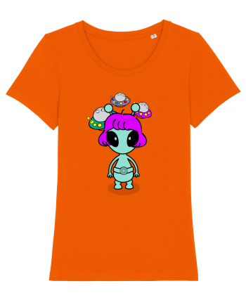 Kawaii Alien Bright Orange