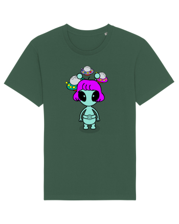 Kawaii Alien Bottle Green