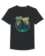 Mountain Bear Tricou mânecă scurtă guler larg Bărbat Skater