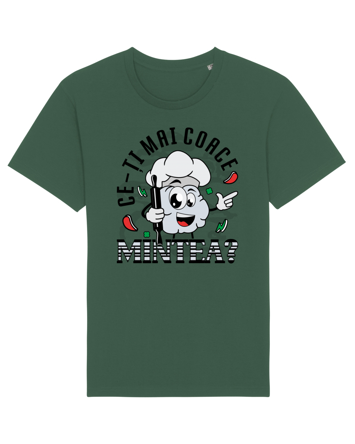 Tricou mânecă scurtă Unisex Rocker Bottle Green