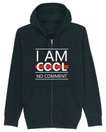 I Am Cool No Comment Hanorac cu fermoar Unisex Connector