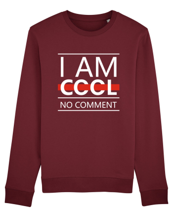 I Am Cool No Comment Burgundy