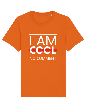 I Am Cool No Comment Bright Orange
