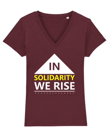 In Solidarity We Rise Burgundy
