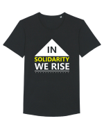 In Solidarity We Rise Tricou mânecă scurtă guler larg Bărbat Skater