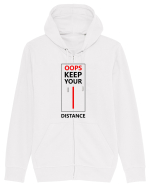 Keep Your Distance Hanorac cu fermoar Unisex Connector