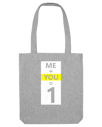 Me Plus You Equal 1 Heather Grey