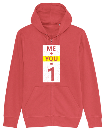 Me Plus You Equal 1 Carmine Red
