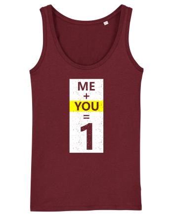 Me Plus You Equal 1 Burgundy