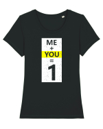 Me Plus You Equal 1 Tricou mânecă scurtă guler larg fitted Damă Expresser
