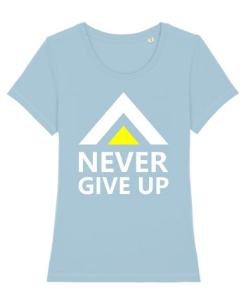 Never Give Up Sky Blue