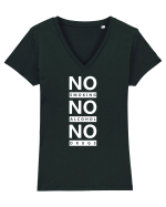 Smoke Weed Everyday Tricou mânecă scurtă guler V Damă Evoker