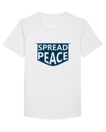 Spread Peace Tricou mânecă scurtă guler larg Bărbat Skater