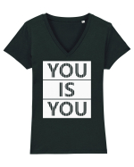 You Is You Tricou mânecă scurtă guler V Damă Evoker