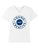 Young And Creative Tricou mânecă scurtă guler V Bărbat Presenter