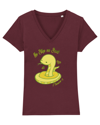 No Step on Snek Burgundy