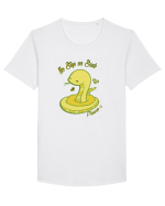 No Step on Snek Tricou mânecă scurtă guler larg Bărbat Skater