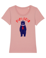 Papa Bear  Tricou mânecă scurtă guler larg fitted Damă Expresser