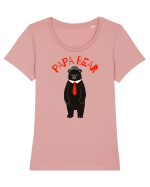 Papa Bear  Tricou mânecă scurtă guler larg fitted Damă Expresser
