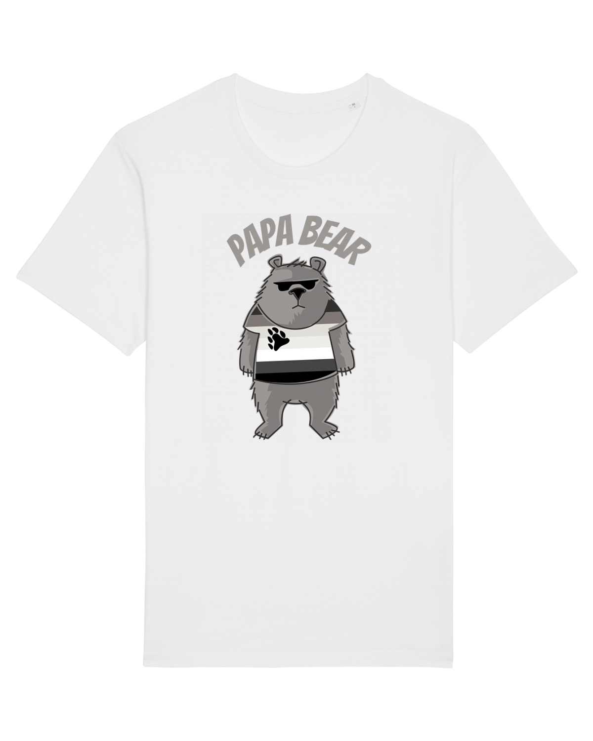 Tricou mânecă scurtă Unisex Rocker White