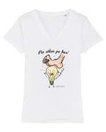 Nu călca pe bec! 1 Tricou mânecă scurtă guler V Damă Evoker