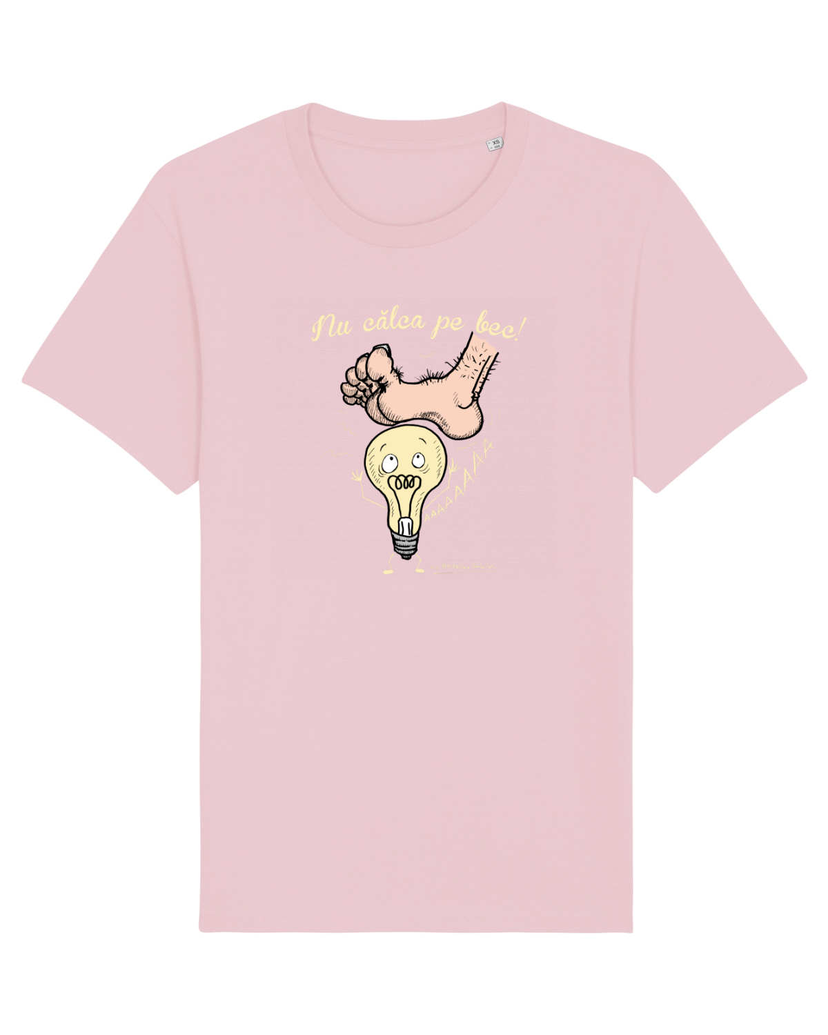 Tricou mânecă scurtă Unisex Rocker Cotton Pink
