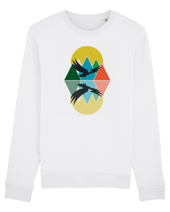 Abstract Mountains White