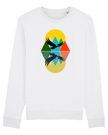 Abstract Mountains White