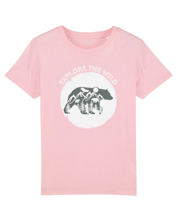 Mountain Bear Cotton Pink