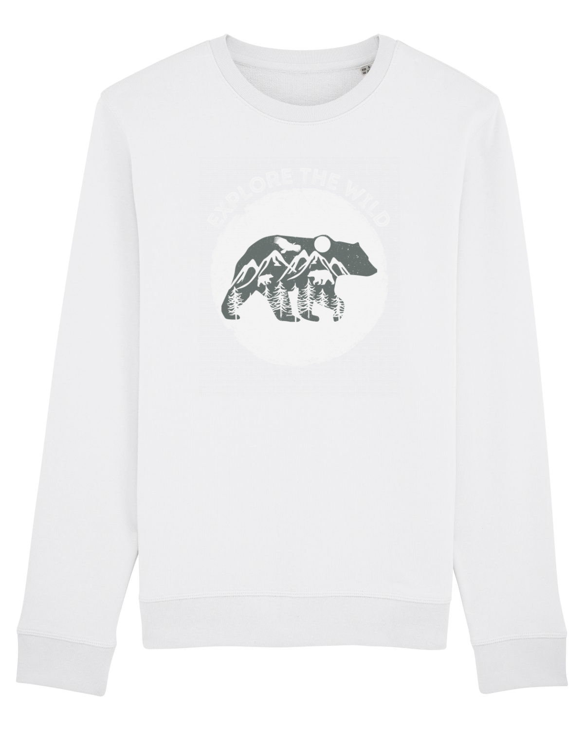 Bluză mânecă lungă Unisex Rise White