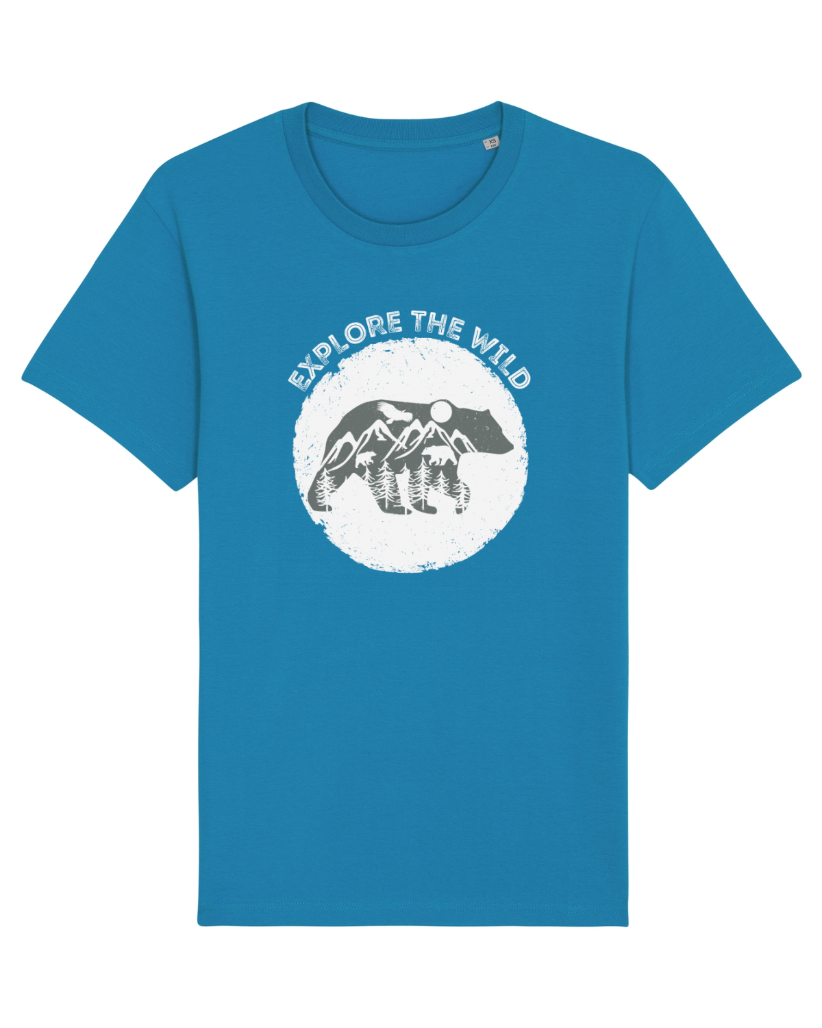Tricou mânecă scurtă Unisex Rocker Azur