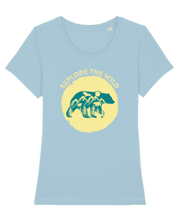Mountain Bear Sky Blue