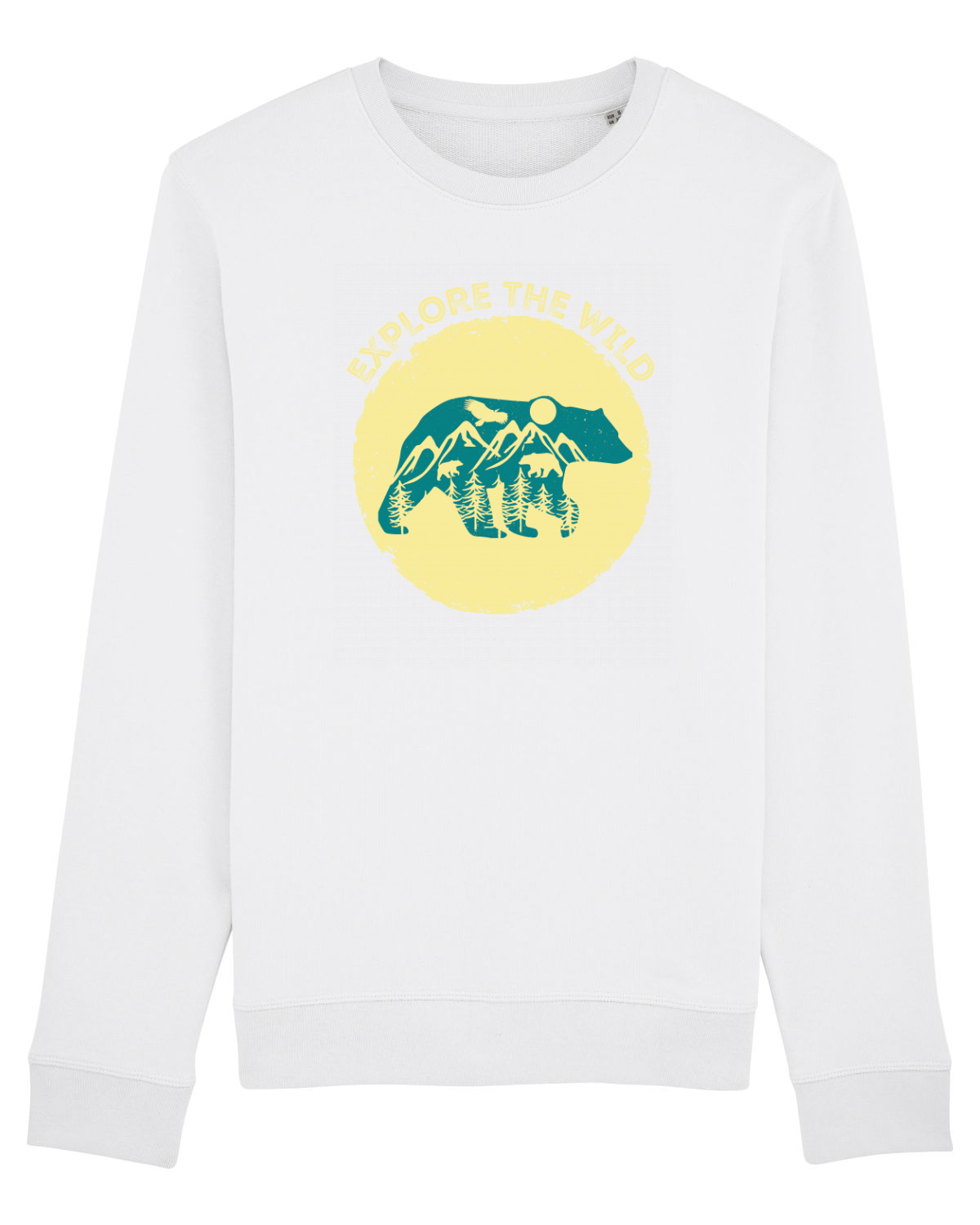 Bluză mânecă lungă Unisex Rise White