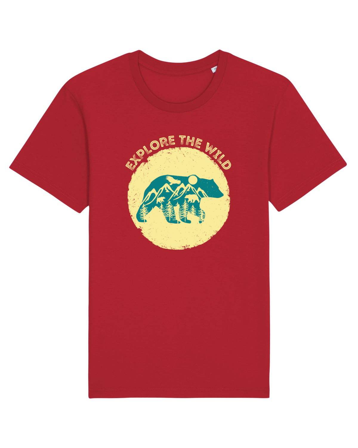 Tricou mânecă scurtă Unisex Rocker Red