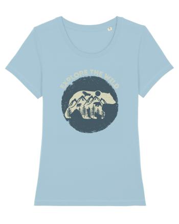 Mountain Bear Sky Blue