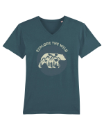 Mountain Bear Tricou mânecă scurtă guler V Bărbat Presenter