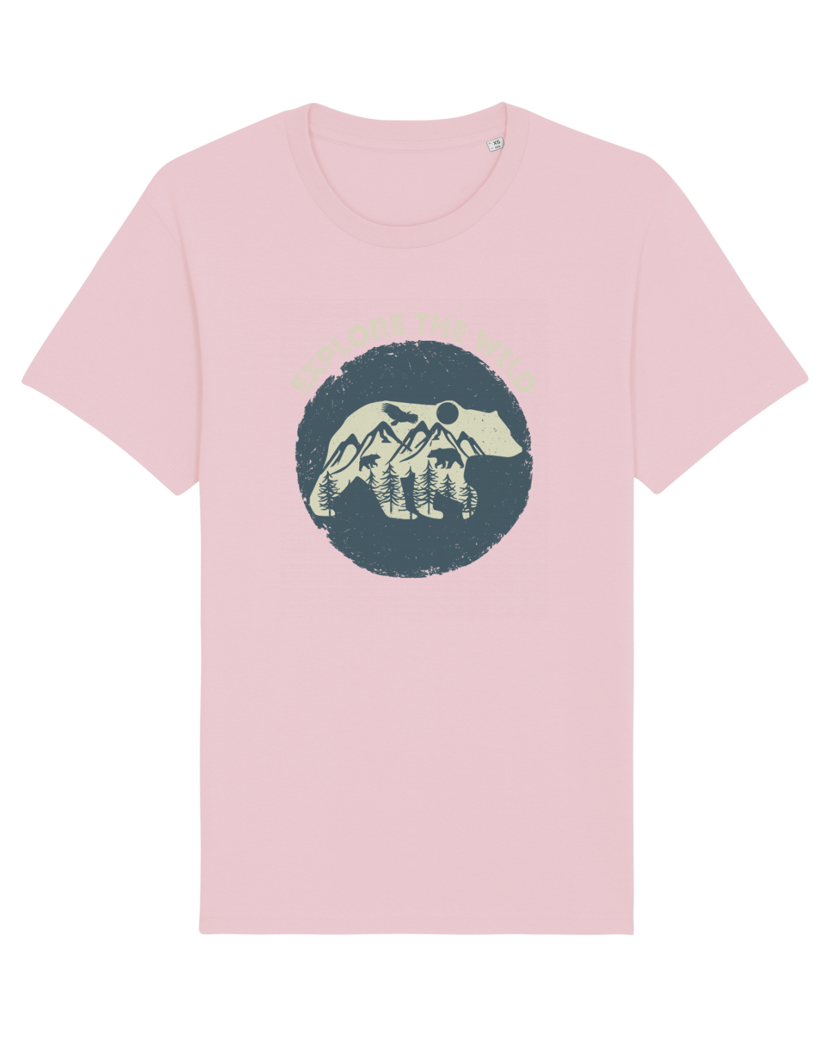 Tricou mânecă scurtă Unisex Rocker Cotton Pink